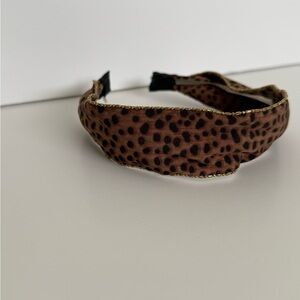 Leopard Print Brown Headband